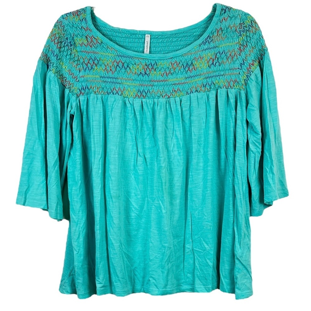 Passports Smocked Top Size L